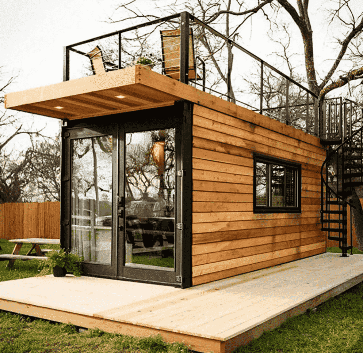 Backyard Tiny House with Bathroom – 260 Sq Ft (TS510)