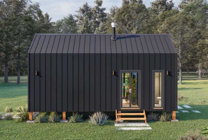 Eco-Friendly Wooden Kit Home – 468 Sq Ft (164-TRM)