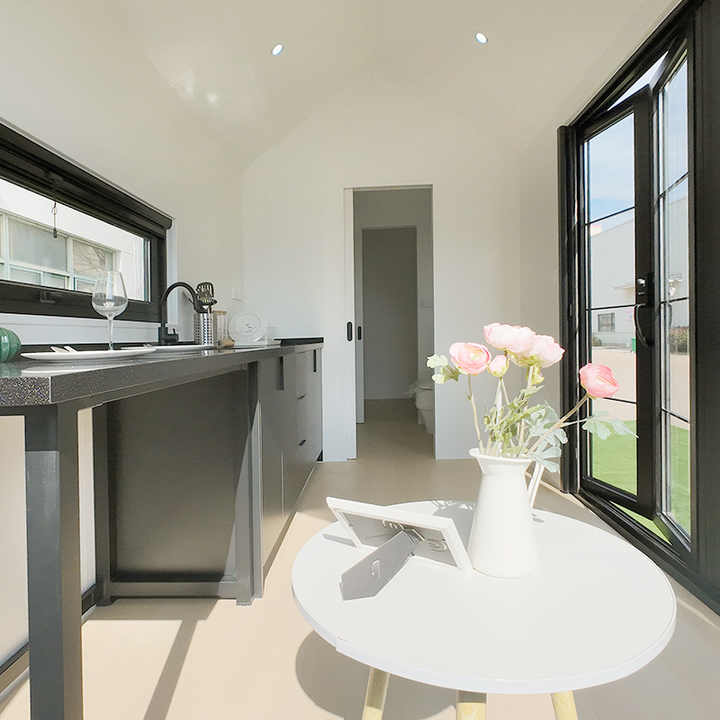 Tiny Home with Bedroom, Bath & Kitchen – 203 Sq Ft (SDP-040)